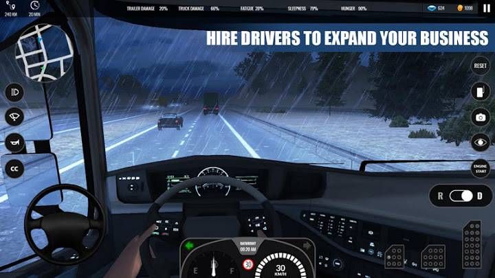欧洲重卡车模拟手机版地址下载游戏中文版（Euro Truck PRO 18） v1.1