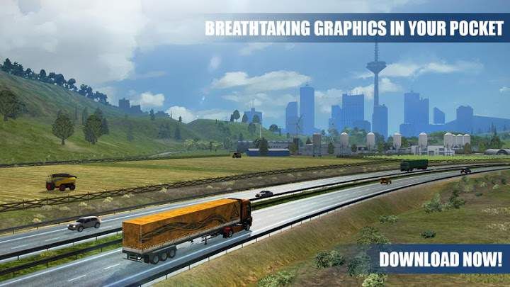欧洲重卡车模拟手机版地址下载游戏中文版（Euro Truck PRO 18） v1.1
