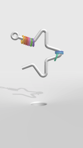 金属扣彩虹小环