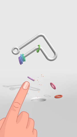 金属扣彩虹小环