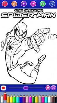 蜘蛛侠超级英雄染色
