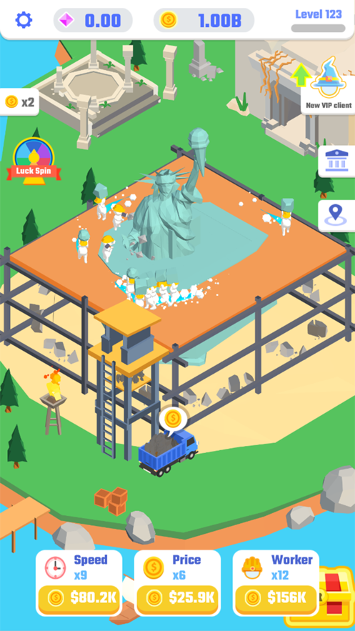 火柴人雕刻工人