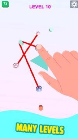 彩色绳拼图游戏