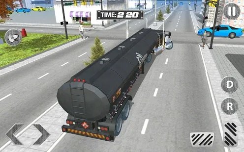 油轮车运输3d