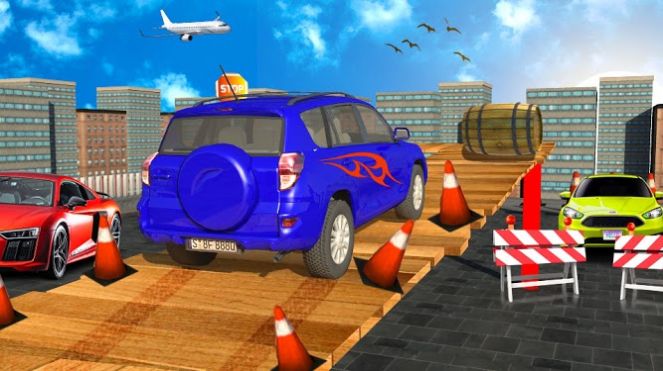 4x4吉普车市区驱车3D