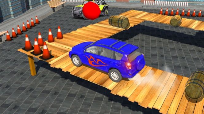 4x4吉普车市区驱车3D