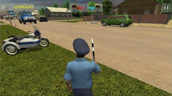 警察模拟查酒驾