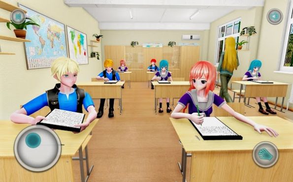 动漫学校女孩